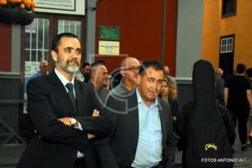  Telde con el empresario Grisaleña en la lectura del pregón de Santiago 2018 (Foto Antonio Alí)